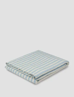 Pure Linen Striped Flat Sheet