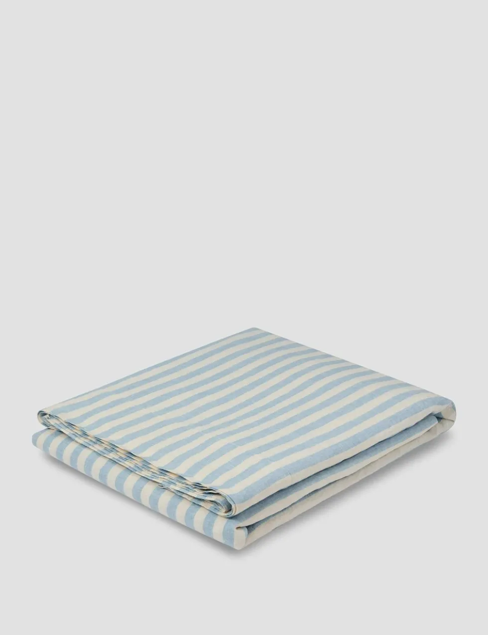 Pure Linen Striped Flat Sheet