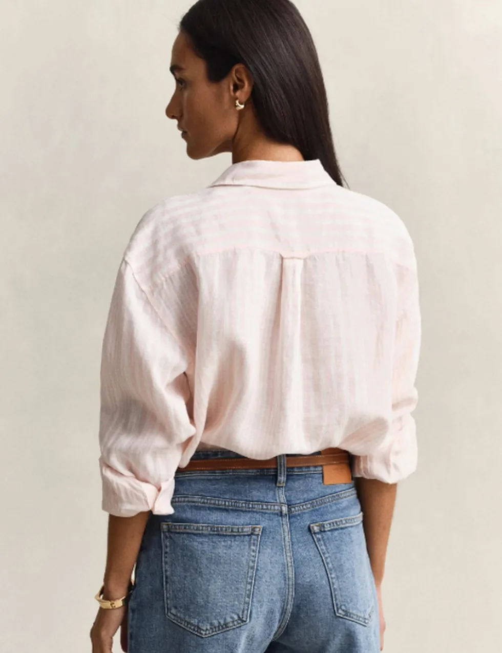 Pure Linen Striped Shirt