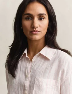 Pure Linen Striped Shirt