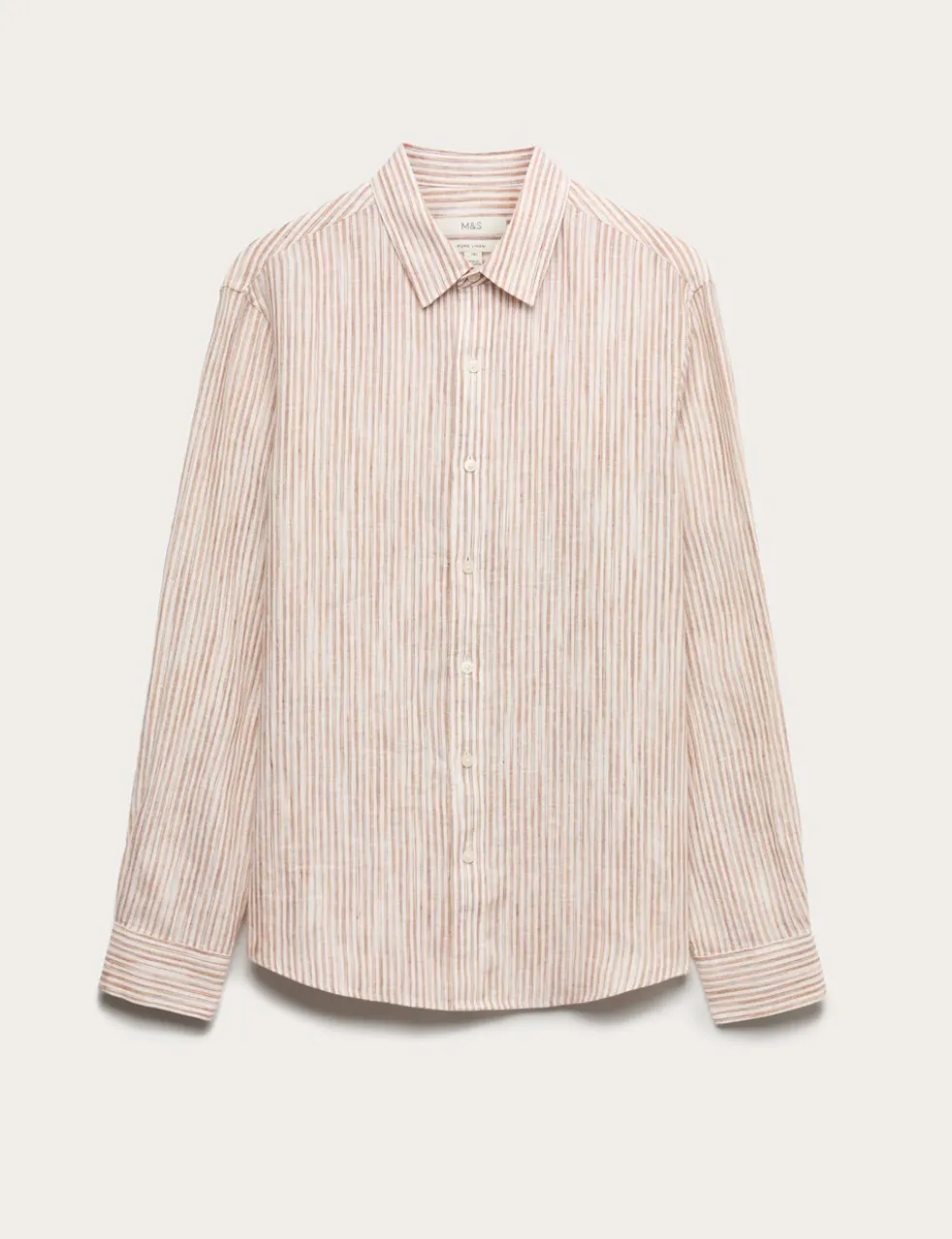 Pure Linen Striped Shirt