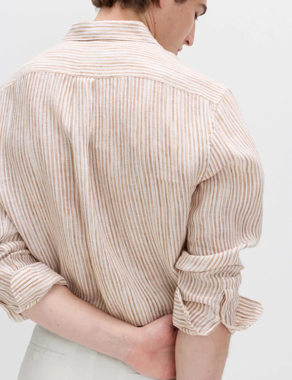 Pure Linen Striped Shirt