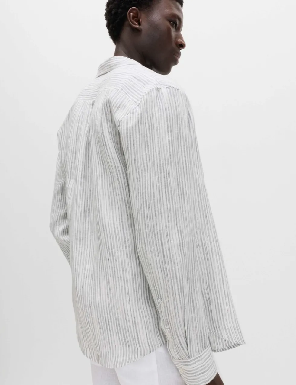 Pure Linen Striped Shirt