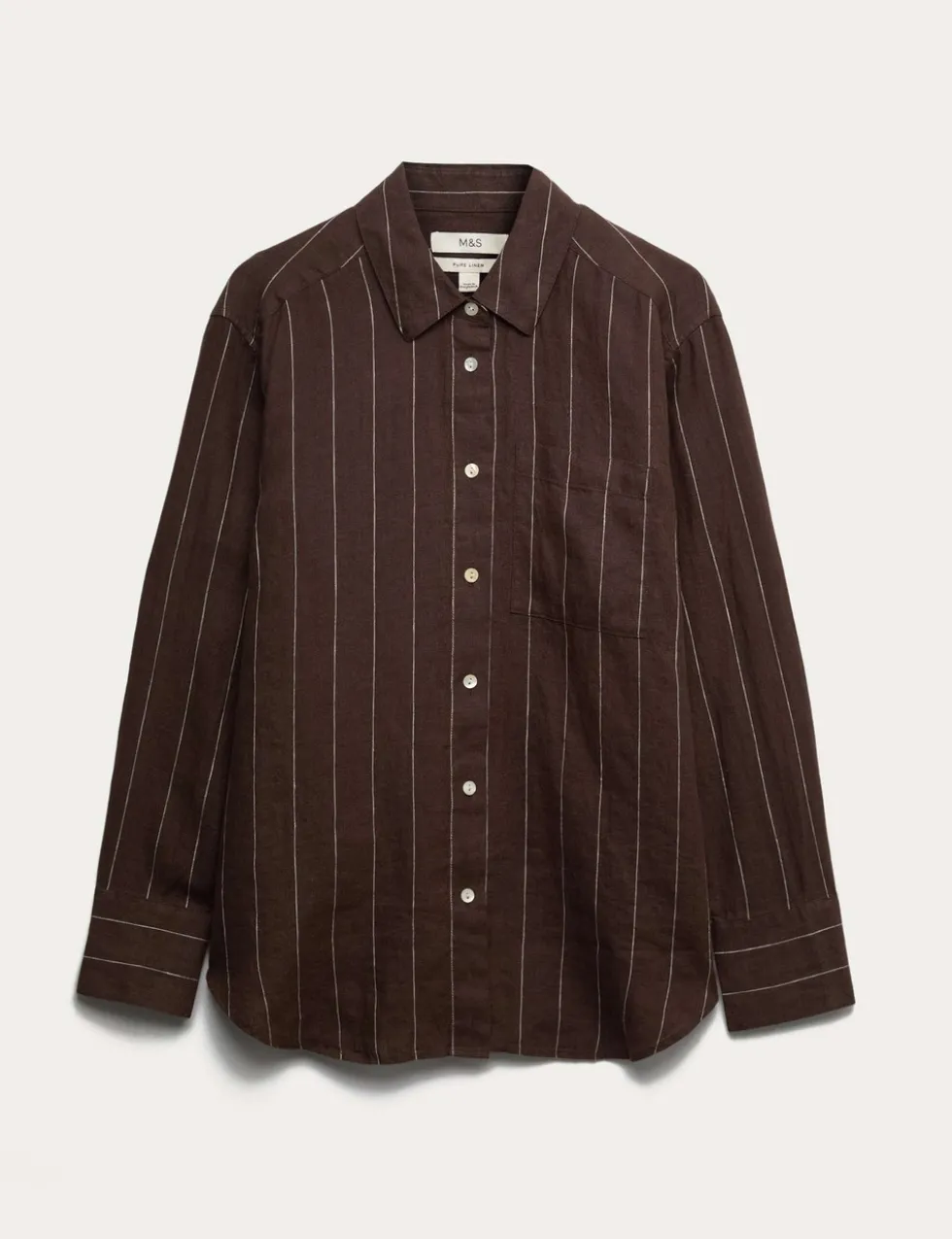 Pure Linen Striped Shirt