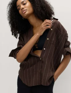 Pure Linen Striped Shirt