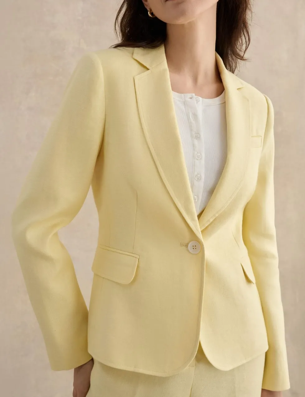 Pure Linen Tailored Jacket