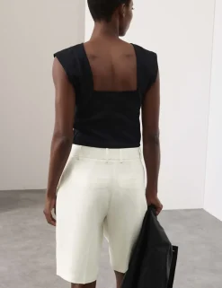 Pure Linen Tailored Shorts