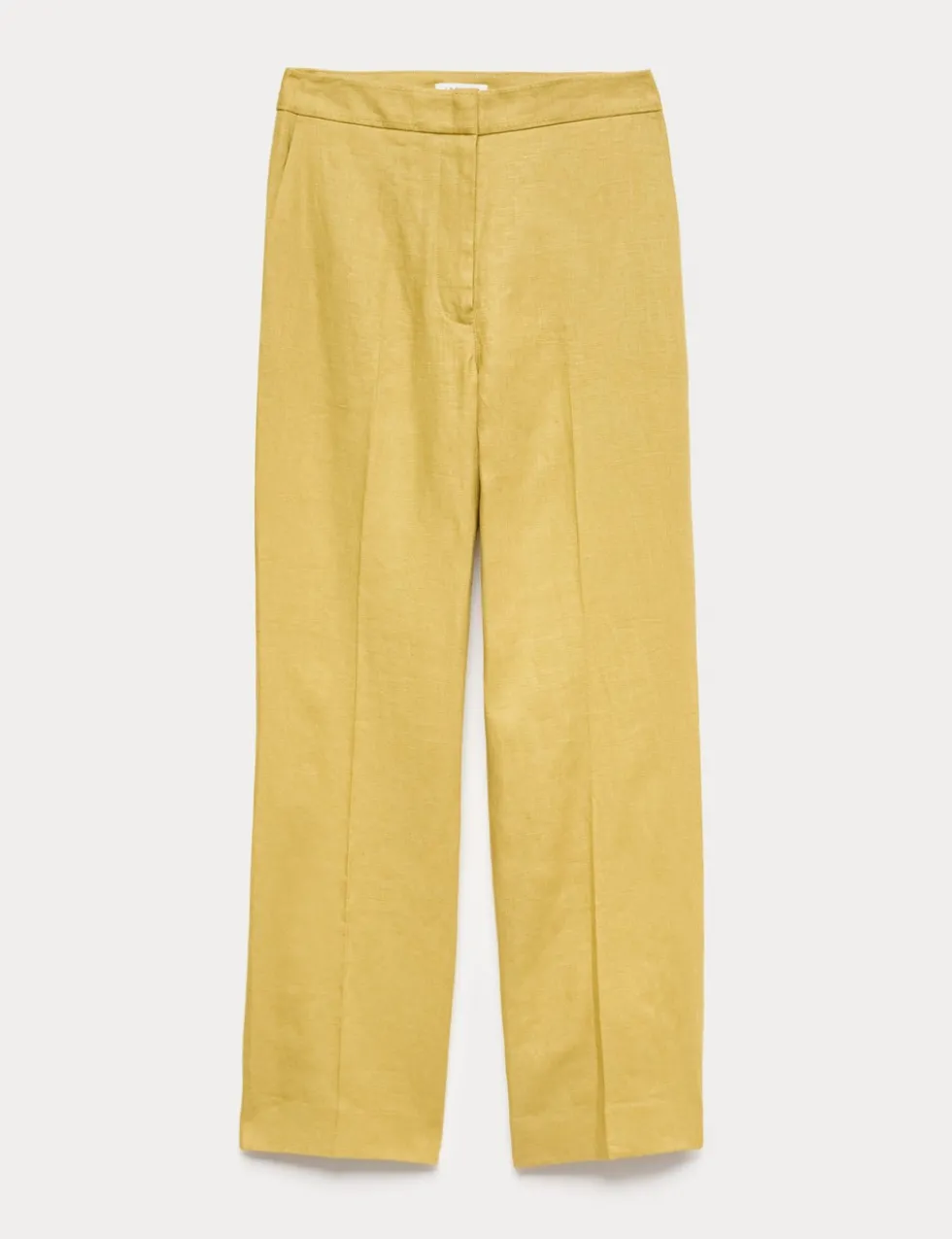 Pure Linen Tailored Straight Leg Trousers
