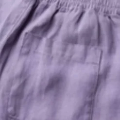 Pure Linen Tapered Cropped Trousers