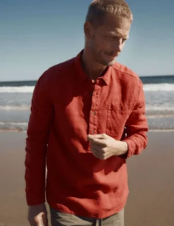 Pure Linen Textured Shirt