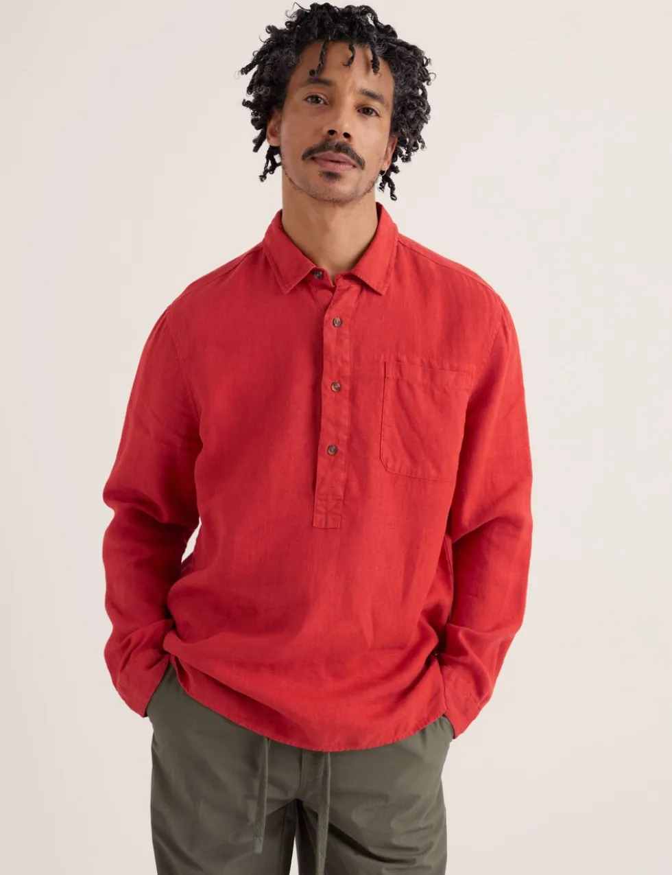 Pure Linen Textured Shirt