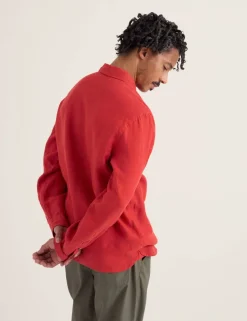 Pure Linen Textured Shirt