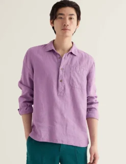 Pure Linen Textured Shirt