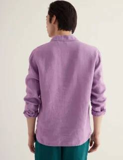 Pure Linen Textured Shirt
