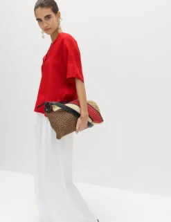 Pure Linen V-Neck Popover Top