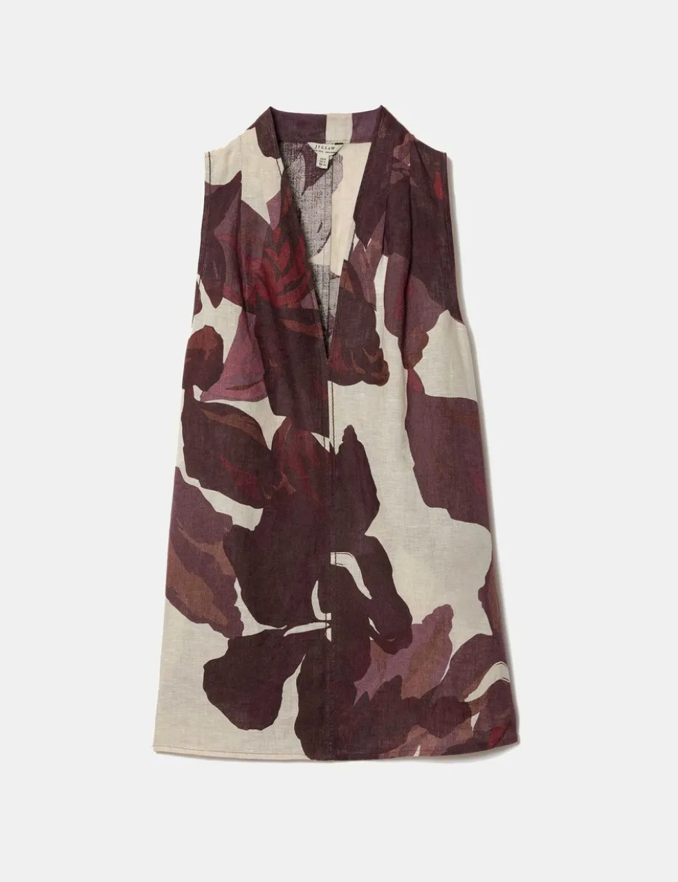 Pure Linen V-Neck Top