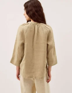 Pure Linen V-Neck Top