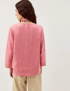 Pure Linen V-Neck Top