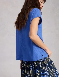 Pure Linen V-Neck T-Shirt