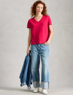 Pure Linen V-Neck T-Shirt