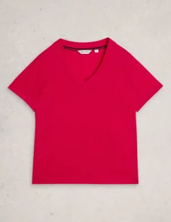 Pure Linen V-Neck T-Shirt