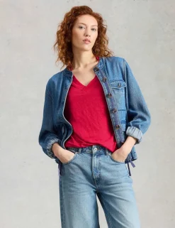 Pure Linen V-Neck T-Shirt