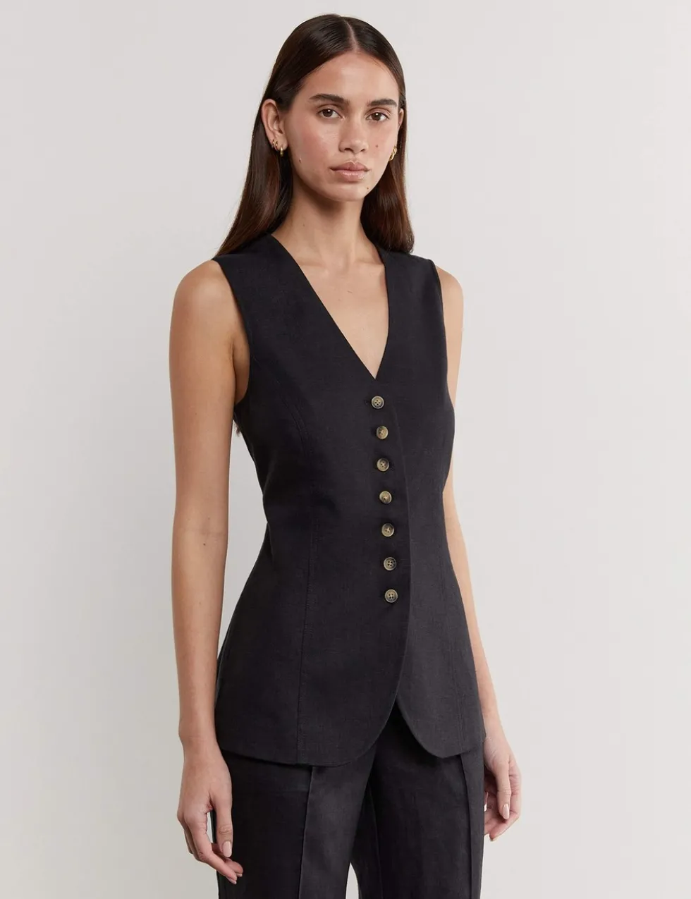 Pure Linen Waistcoat
