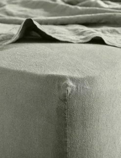 Pure Linen Washed Deep Fitted Sheet