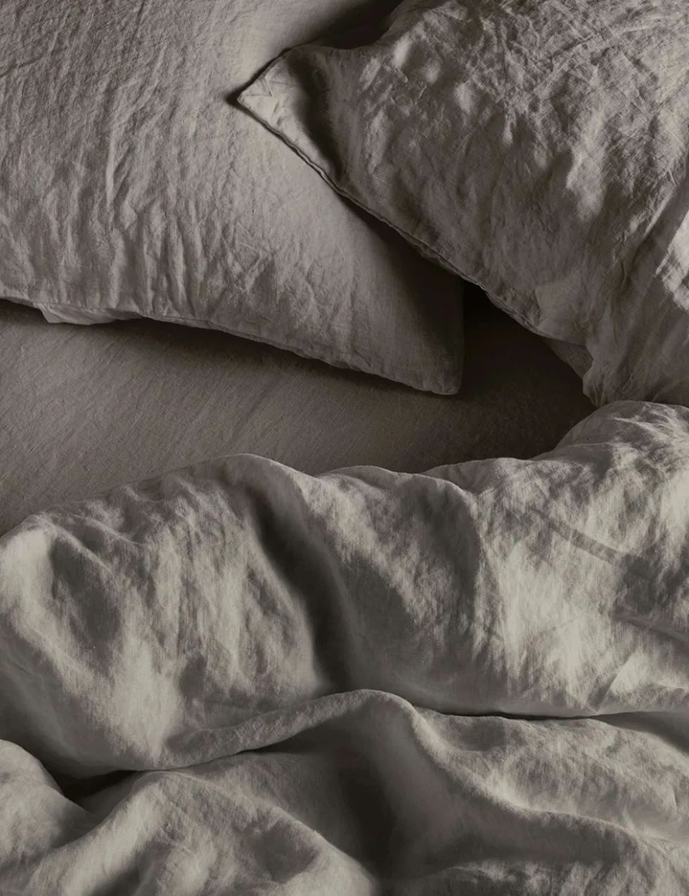 Pure Linen Washed Deep Fitted Sheet