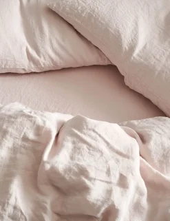 Pure Linen Washed Fitted Sheet