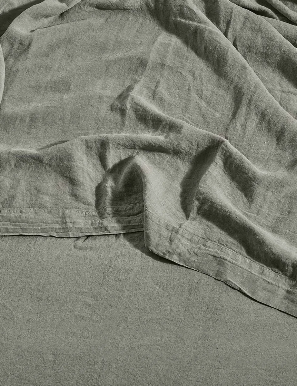 Pure Linen Washed Flat Sheet