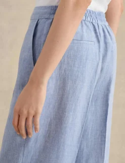 Pure Linen Wide Leg Trousers