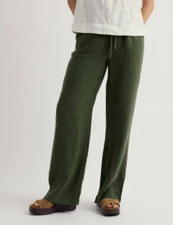Pure Linen Wide Leg Trousers