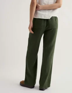 Pure Linen Wide Leg Trousers