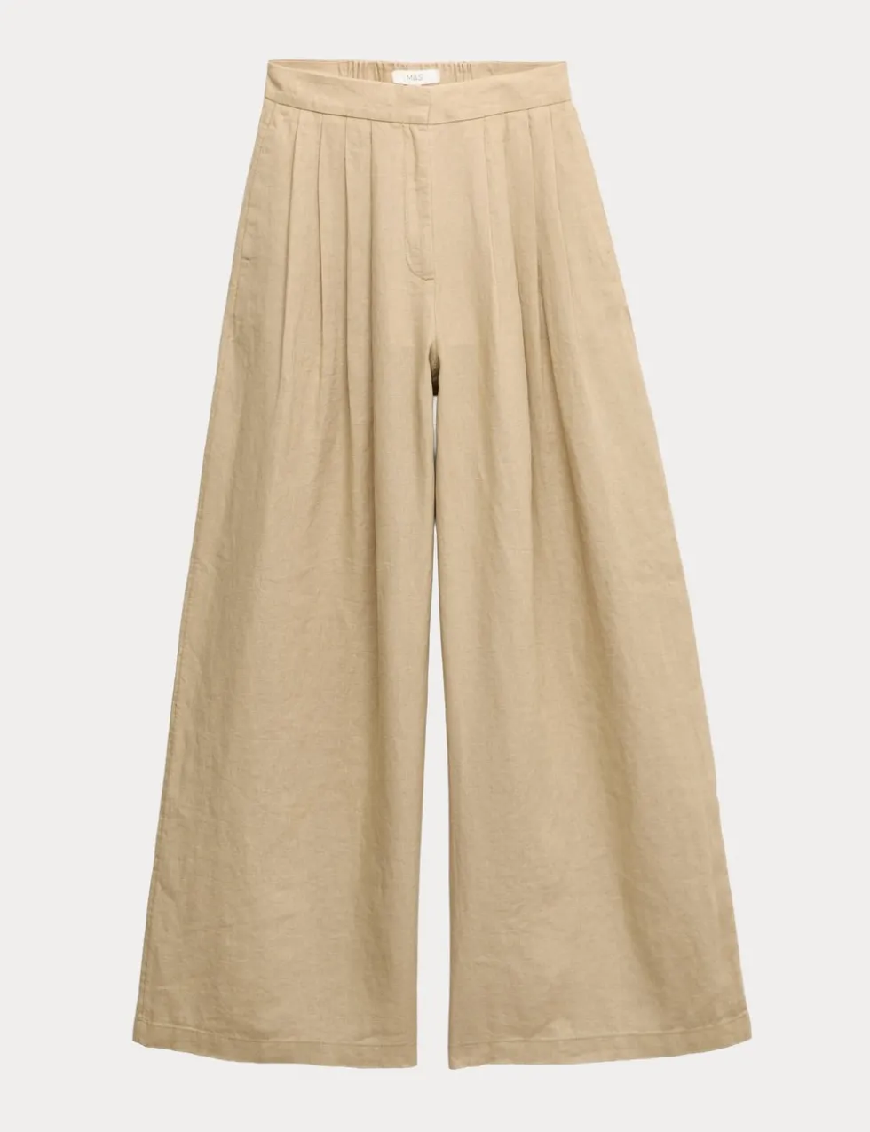 Pure Linen Wide Leg Trousers