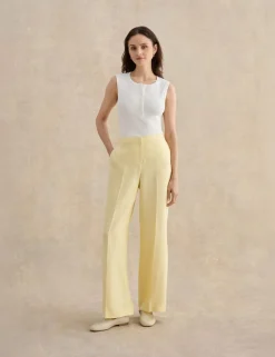 Pure Linen Wide Leg Trousers