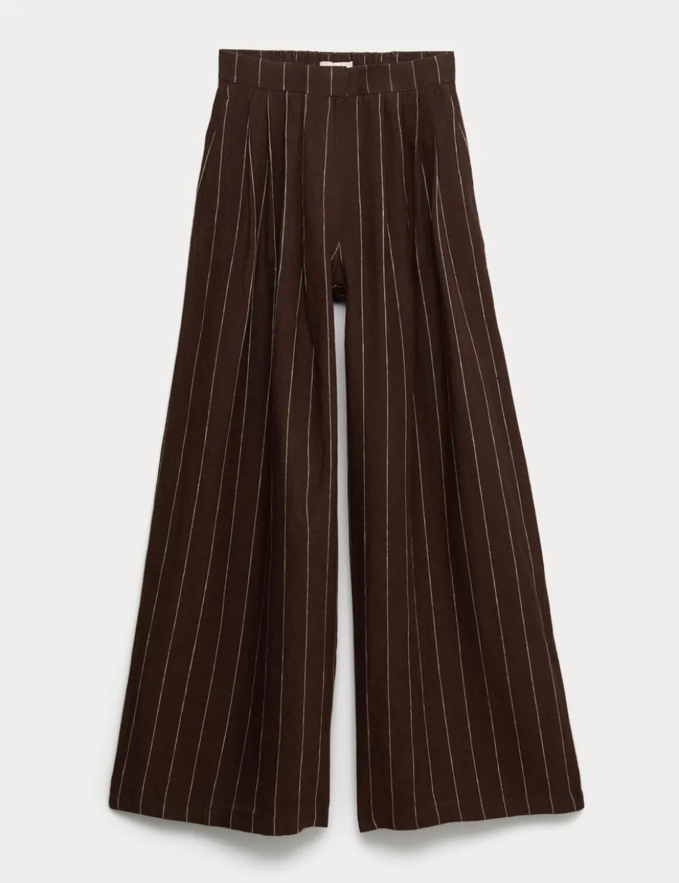 Pure Linen Wide Leg Trousers
