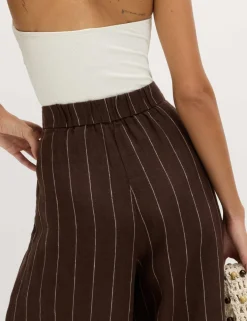 Pure Linen Wide Leg Trousers
