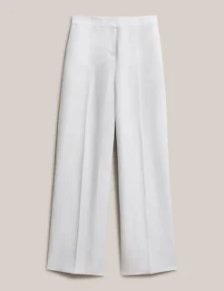 Pure Linen Wide Leg Trousers