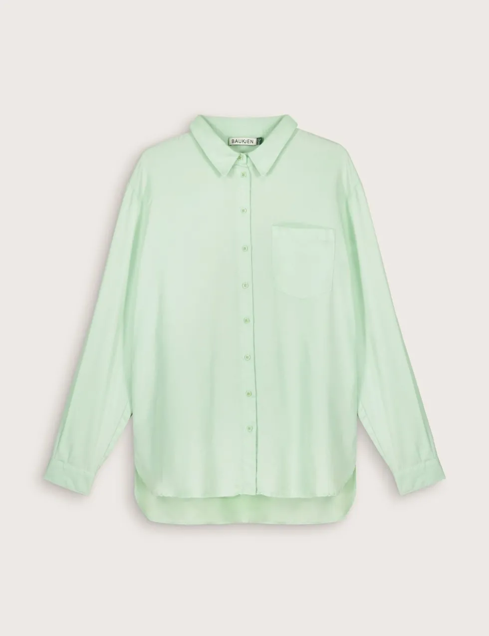 Pure Lyocell Collared Relaxed Shirt