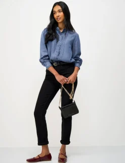 Pure Lyocell Frill Blouse