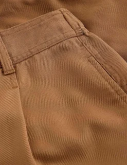 Pure Lyocell Pleat Front Shorts