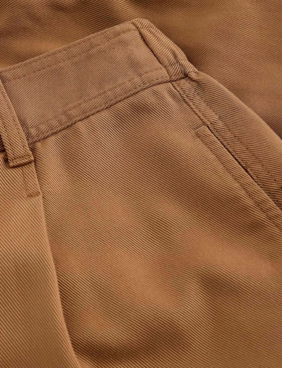 Pure Lyocell Pleat Front Shorts