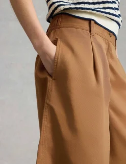 Pure Lyocell Pleat Front Shorts