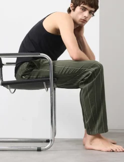 Pure Lyocell Slim Fit Striped Pyjama Bottoms