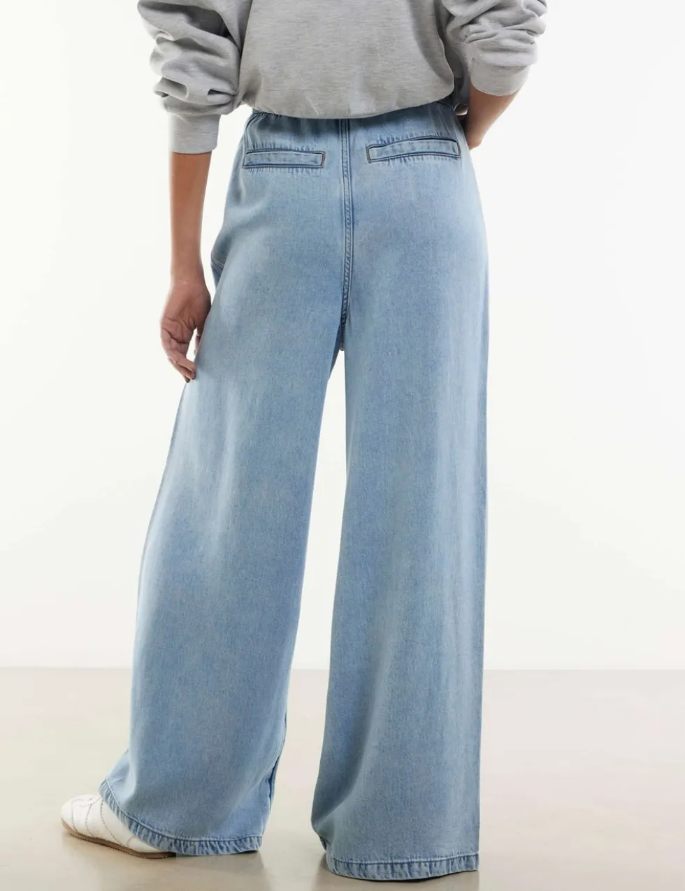Pure Lyocell Wide Leg Jeans