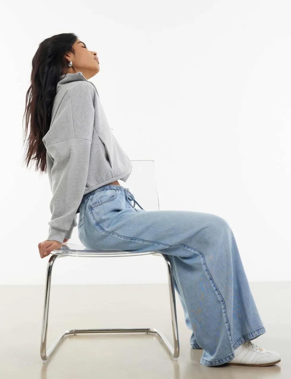 Pure Lyocell Wide Leg Jeans