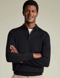 Pure Merino Wool Collared Neck Jumper