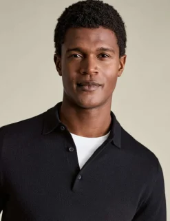 Pure Merino Wool Collared Neck Jumper