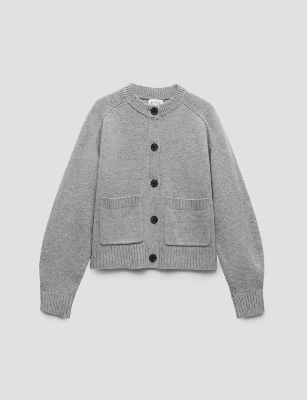 Pure Merino Wool Crew Neck Cardigan
